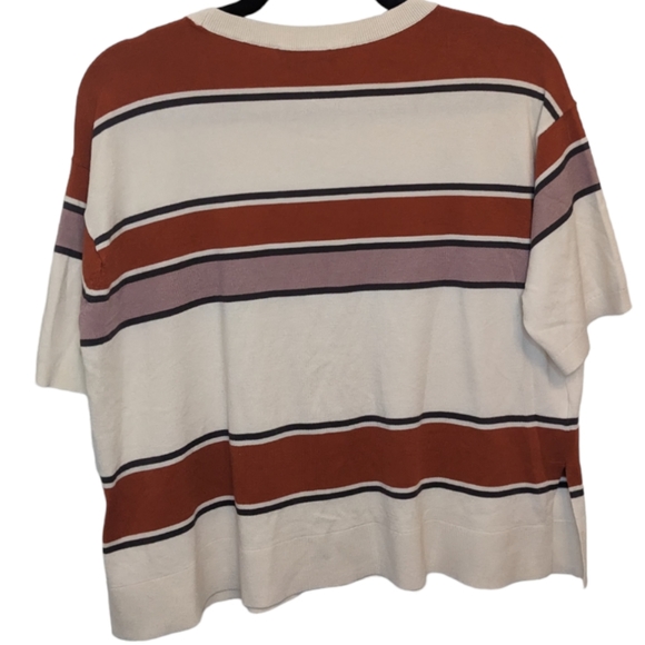 NWT LOFT Women's Striped Knit Top 🌈 - Picture 2 of 12